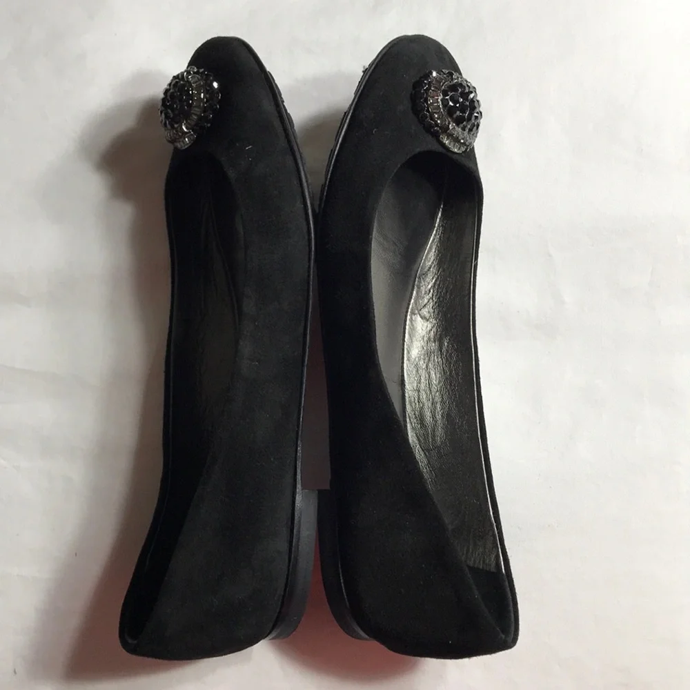 Giuseppe Zanotti Flats - Black Suede, Size 10 US, with Dust Jacket - Picture 4 of 8